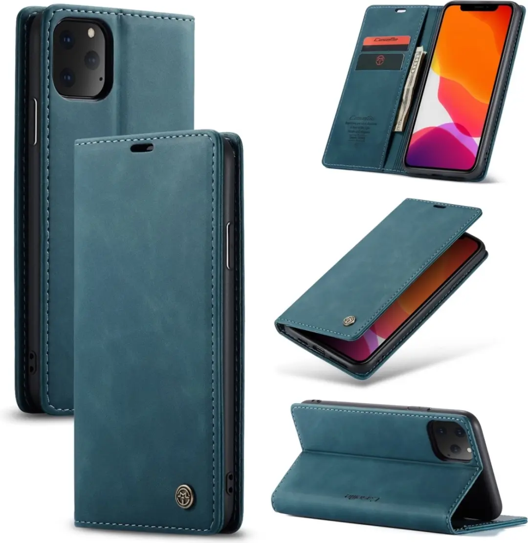Caseme iPhone 11 Pro Bookcase Hoesje - Blauw - 561361 - afbeelding 6 van 6