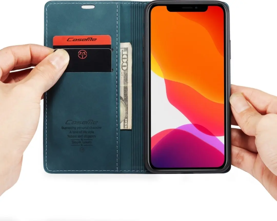 Caseme iPhone 11 Pro Bookcase Hoesje - Blauw - 561361