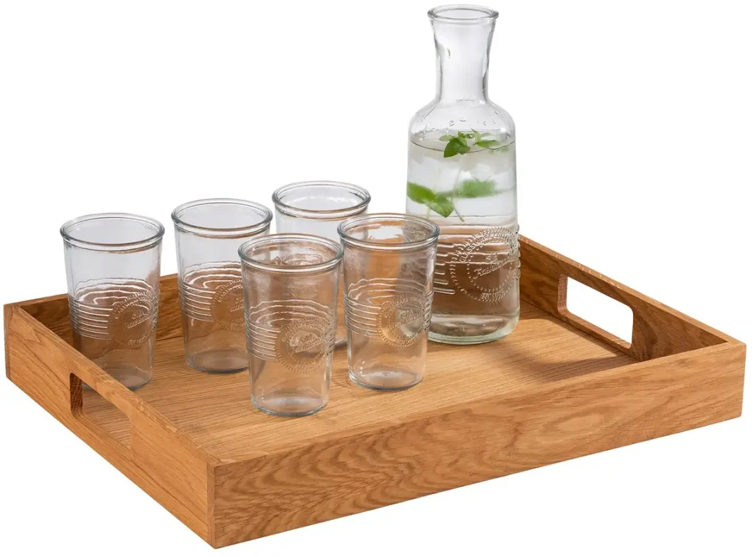 APS 761 Houten Dienblad Eiken 45x35cm - Vaatwasserbestendig