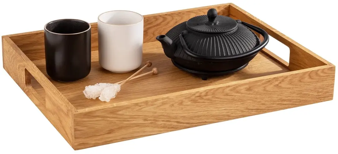 APS 761 Houten Dienblad Eiken 45x35cm - Vaatwasserbestendig