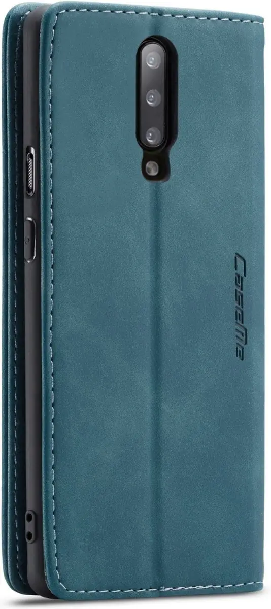 Caseme 013 Bookcase Portemonnee OnePlus 7 Pro - 2 Pasjes - Blauw