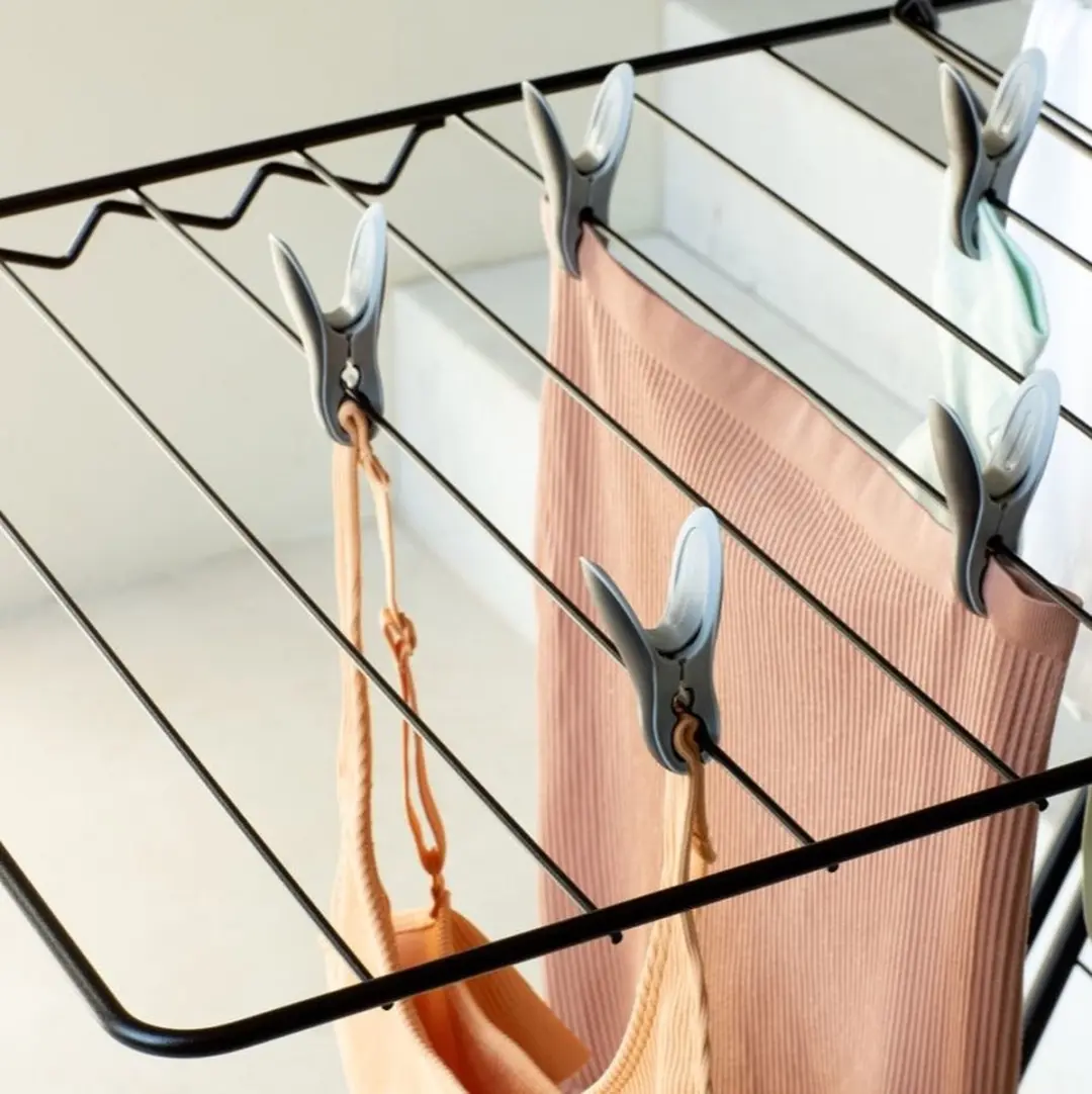 Brabantia Wasknijpers 149405 - 8 Stuks - Zwart/Grijs