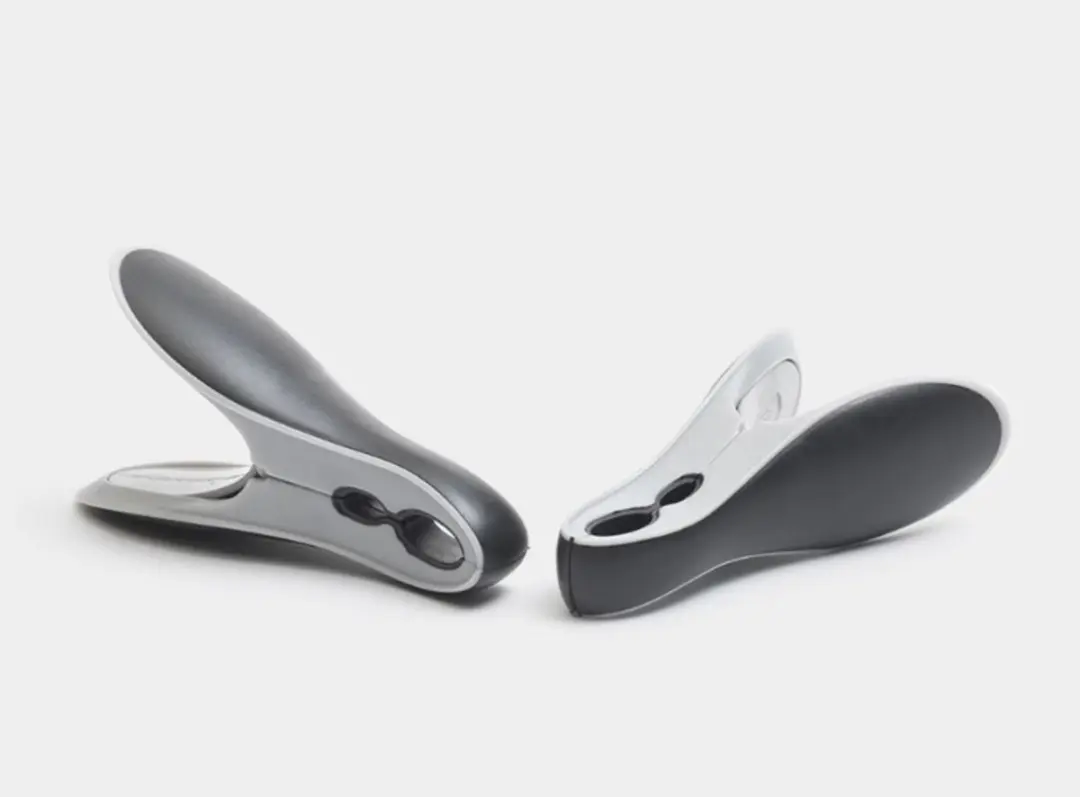 Brabantia Wasknijpers 149405 - 8 Stuks - Zwart/Grijs