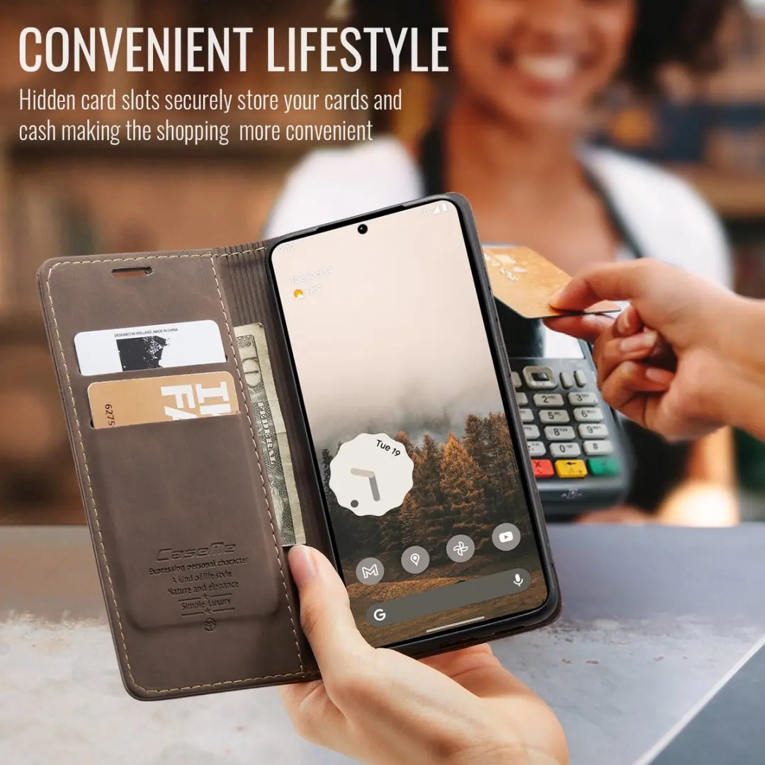 Caseme Book Case 013 Google Pixel 11/11 Pro - Donkerbruin