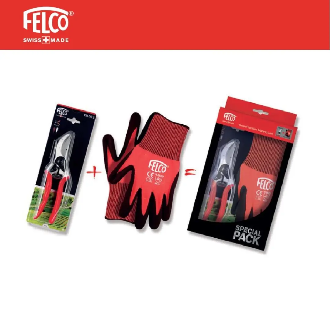 Felco 2 Takkenschaar - met Felco 701-L Handschoenen