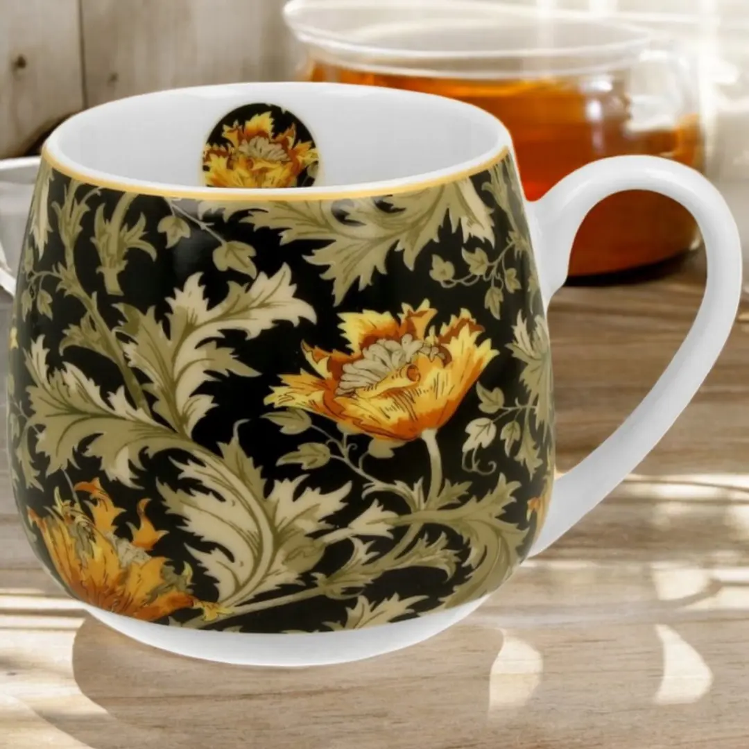 Duo Baril Mok 430ml - Geschenkverpakking - Zwart/ Groen/ Geel