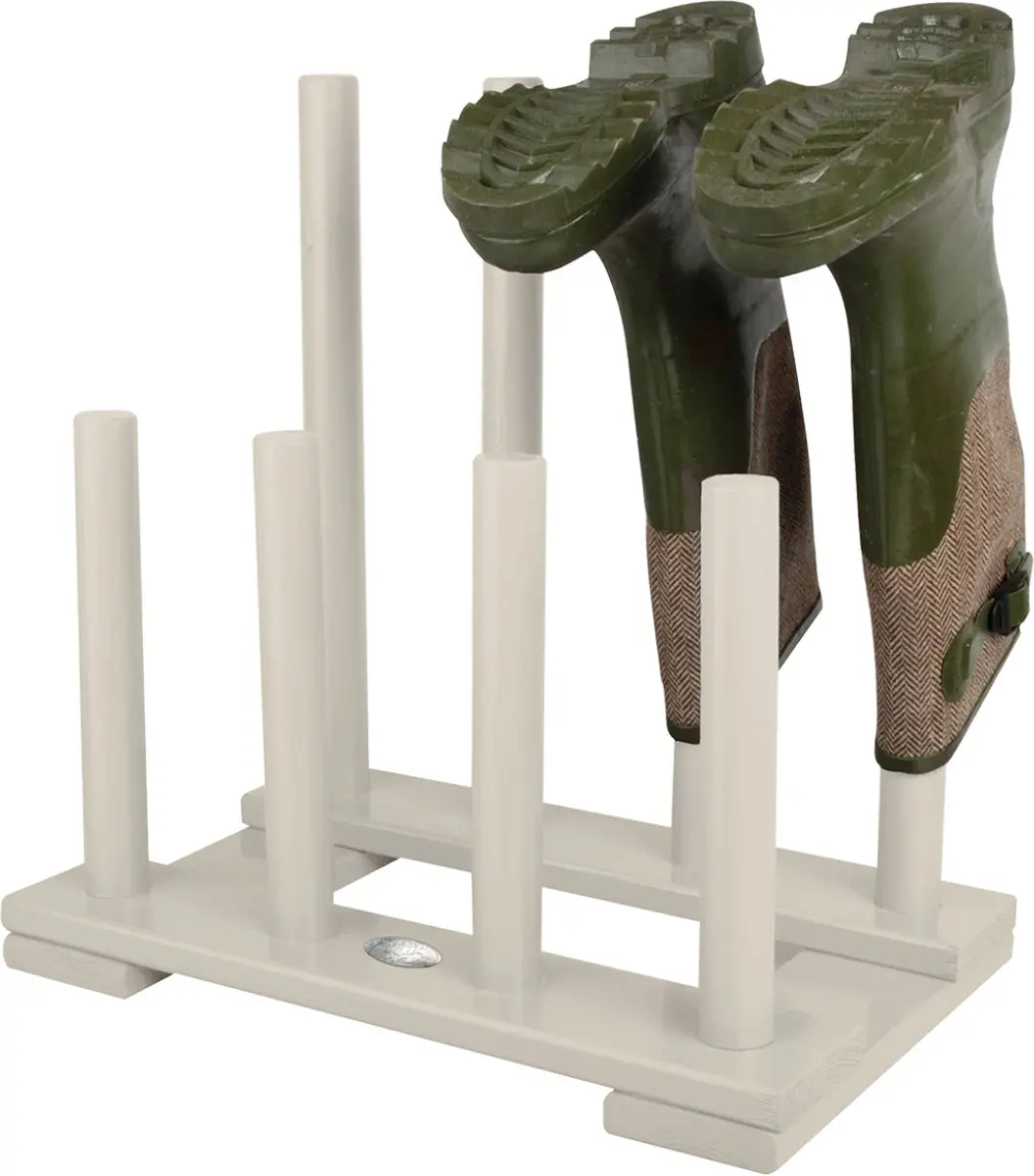 Esschert Design Laarzenrek Wit