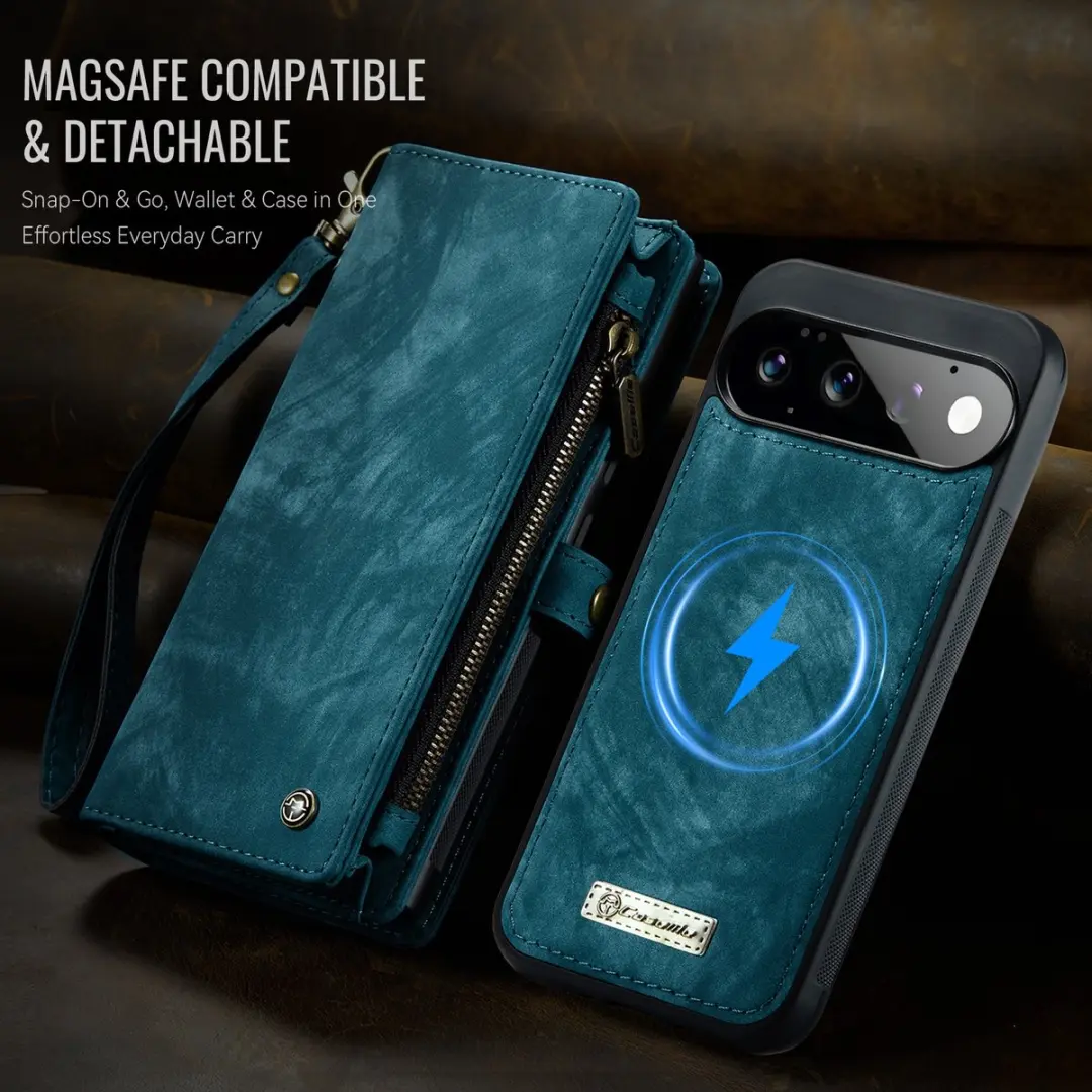 Caseme 008 Hoesje Google Pixel 11/11 Pro - Blauw - 8 Pasjes