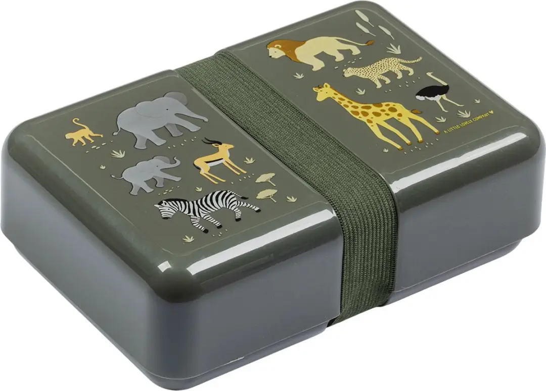 A Little Lovely Company Lunchbox Savanne - 0,85L - 3 Delen