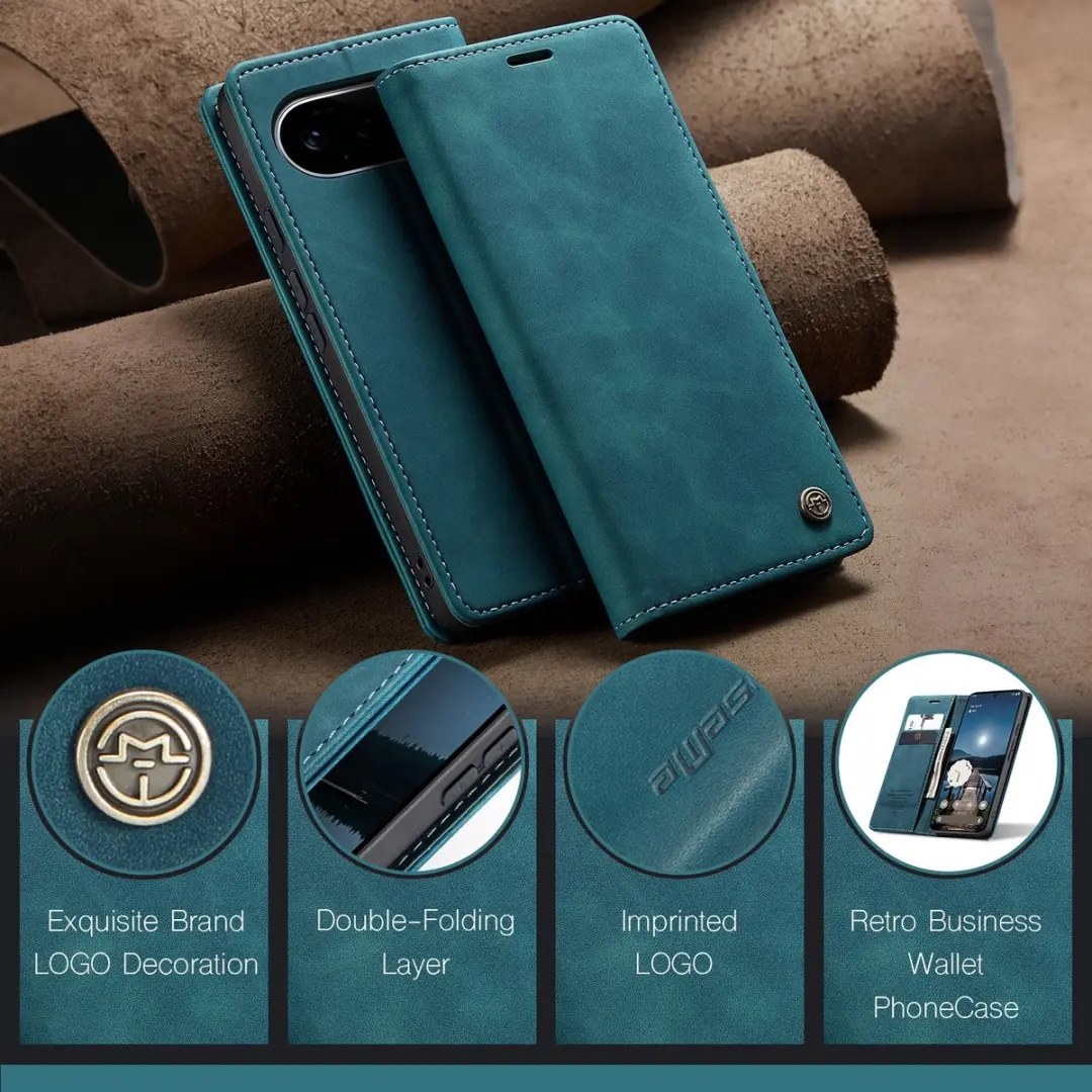 CaseMe Hoesje Pixel 11/11 Pro Blauw - 2 Pasjes