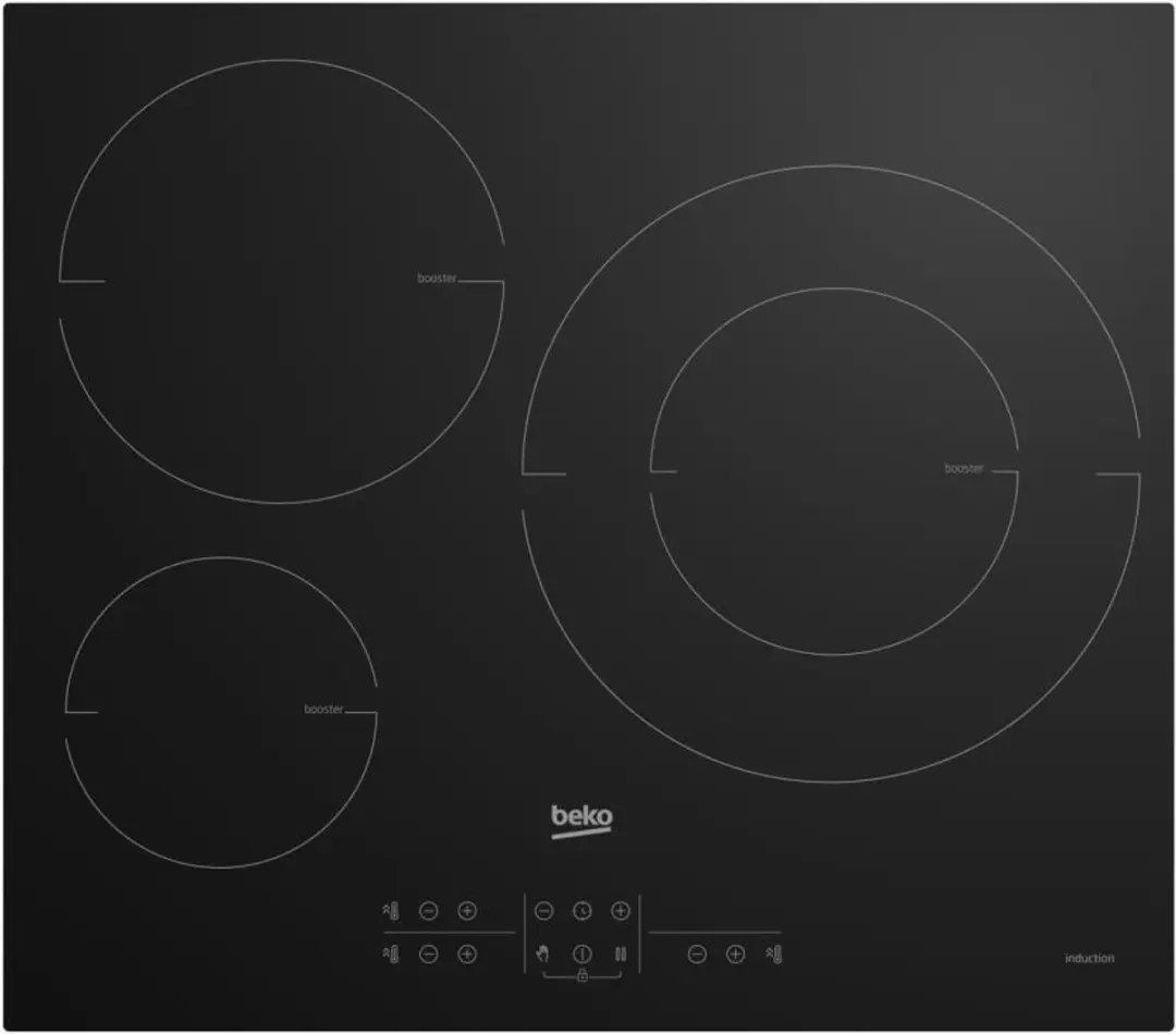 Beko HII63205MT Inductiekookplaat 58cm - 5700W - 3 Zones - Zwart