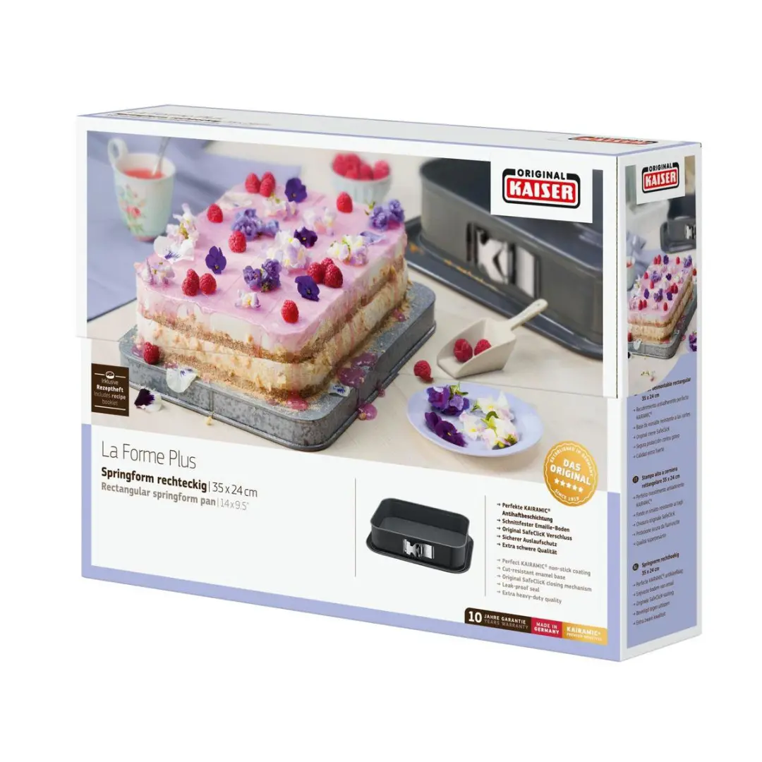 Kaiser La Forme Plus Springvorm 36x24cm - Zwart