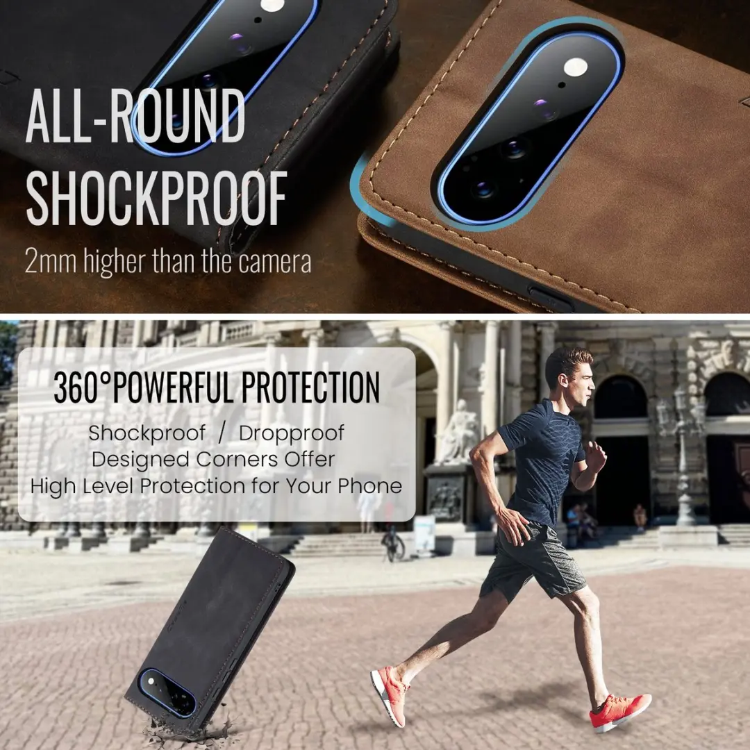 Caseme 013 Book Case Hoesje Google Pixel 11 Pro XL - Zwart