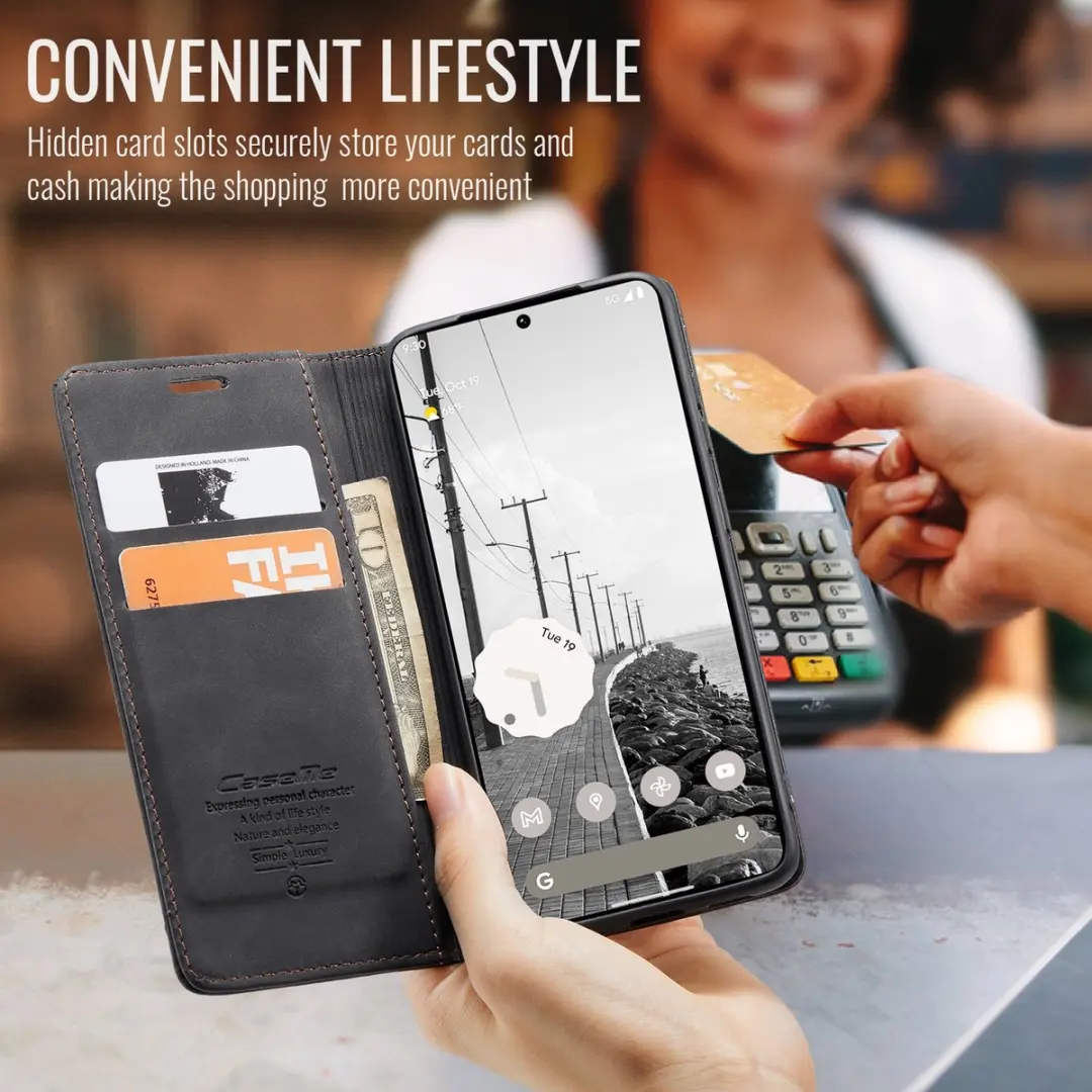 Caseme 013 Book Case Hoesje Google Pixel 11 Pro XL - Zwart