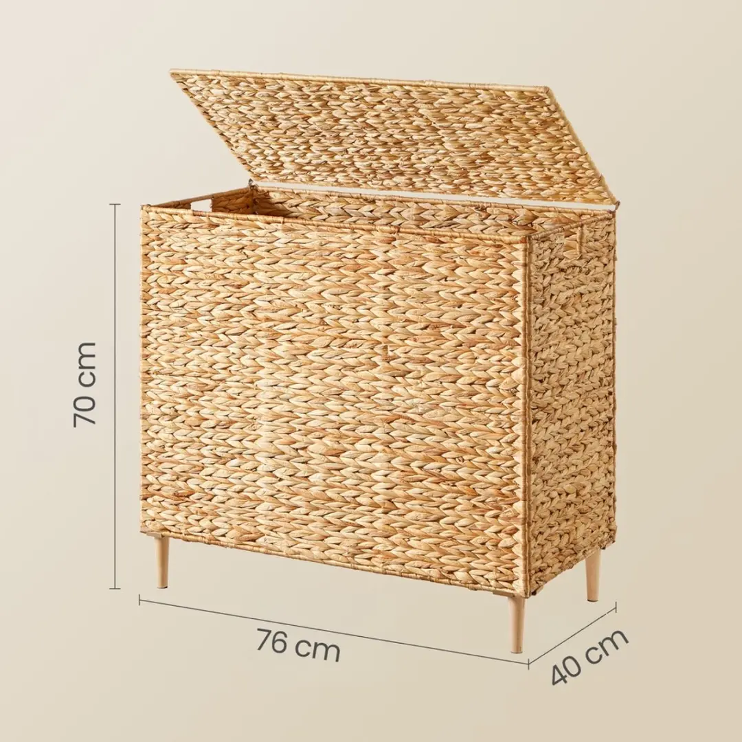 Songmics Wasmand Naturel 76x40x70cm