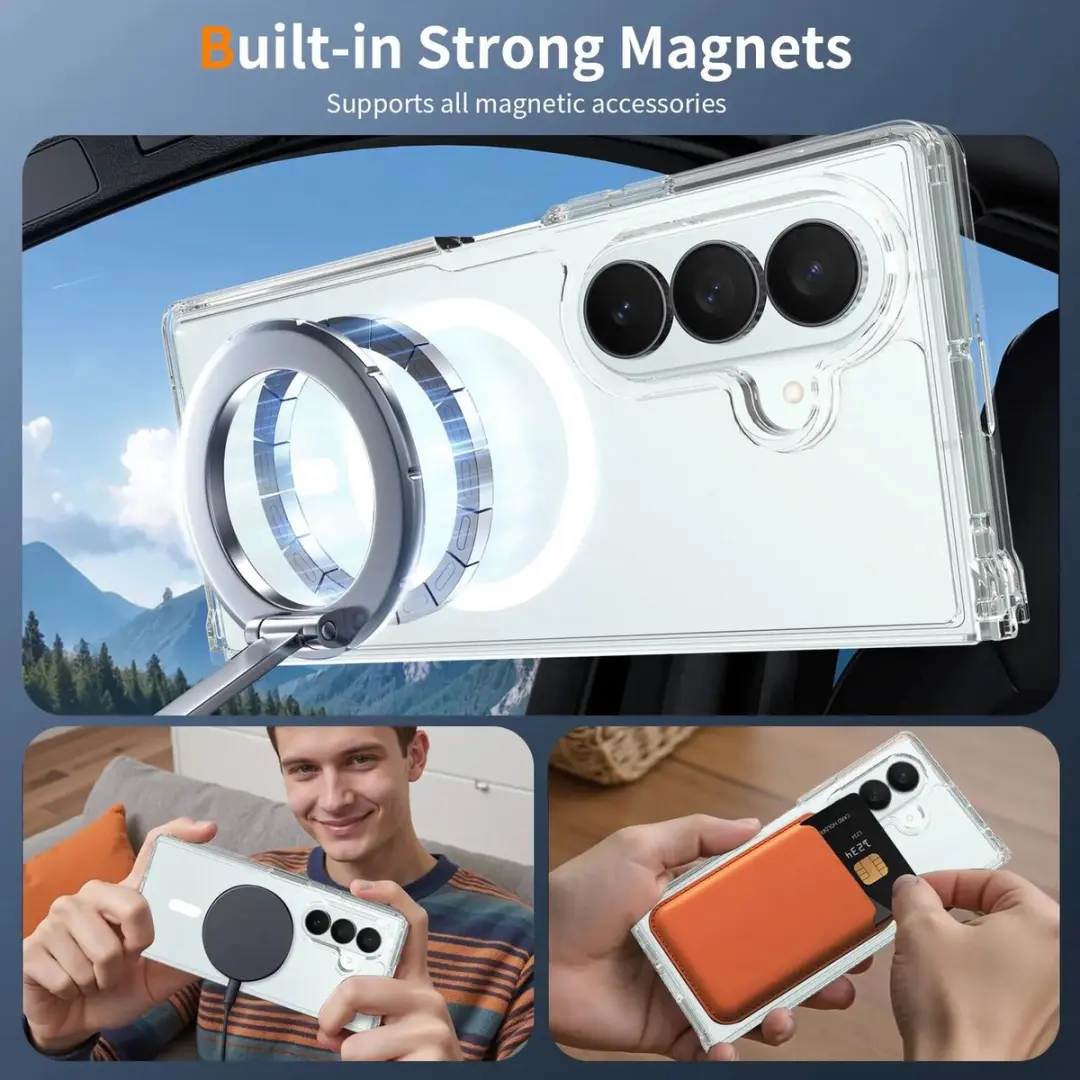 Selected Hoesje Samsung Galaxy Z Fold8 Ultra MagSafe Transparant