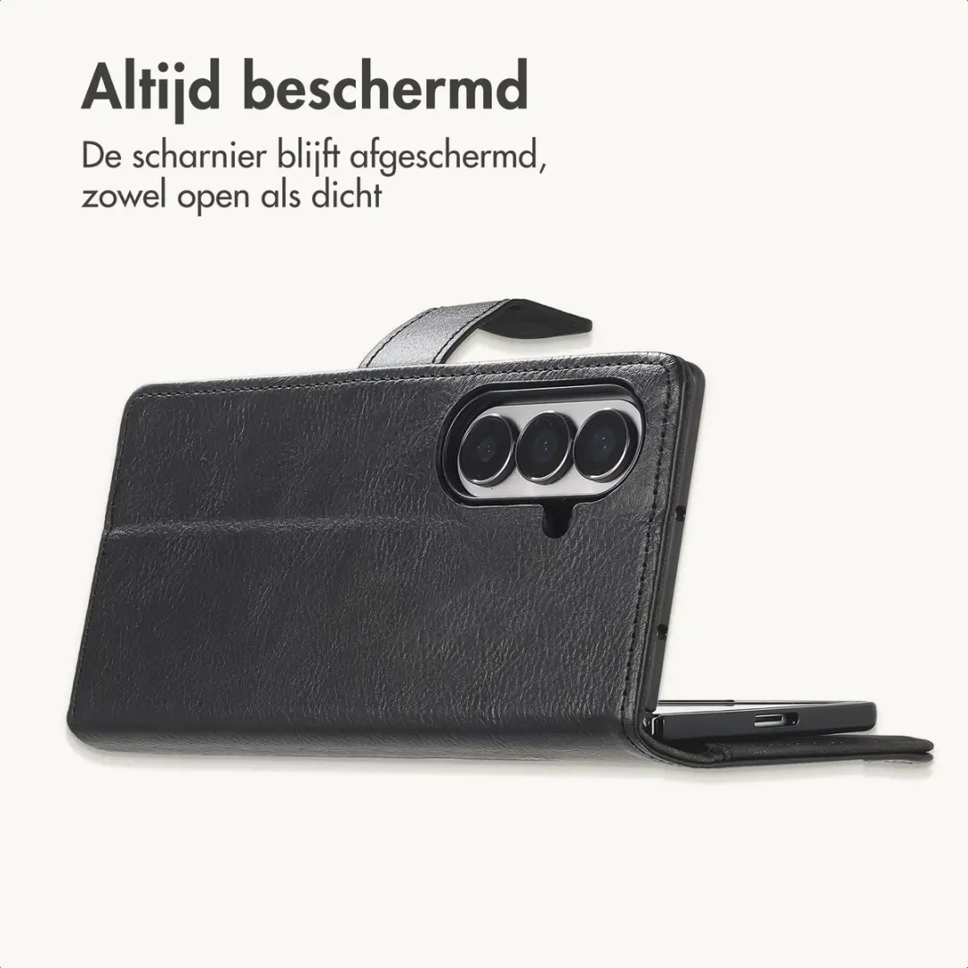 imoshiion Hoesje Samsung Galaxy Z Fold8 Ultra - 3 Pasjes - Zwart