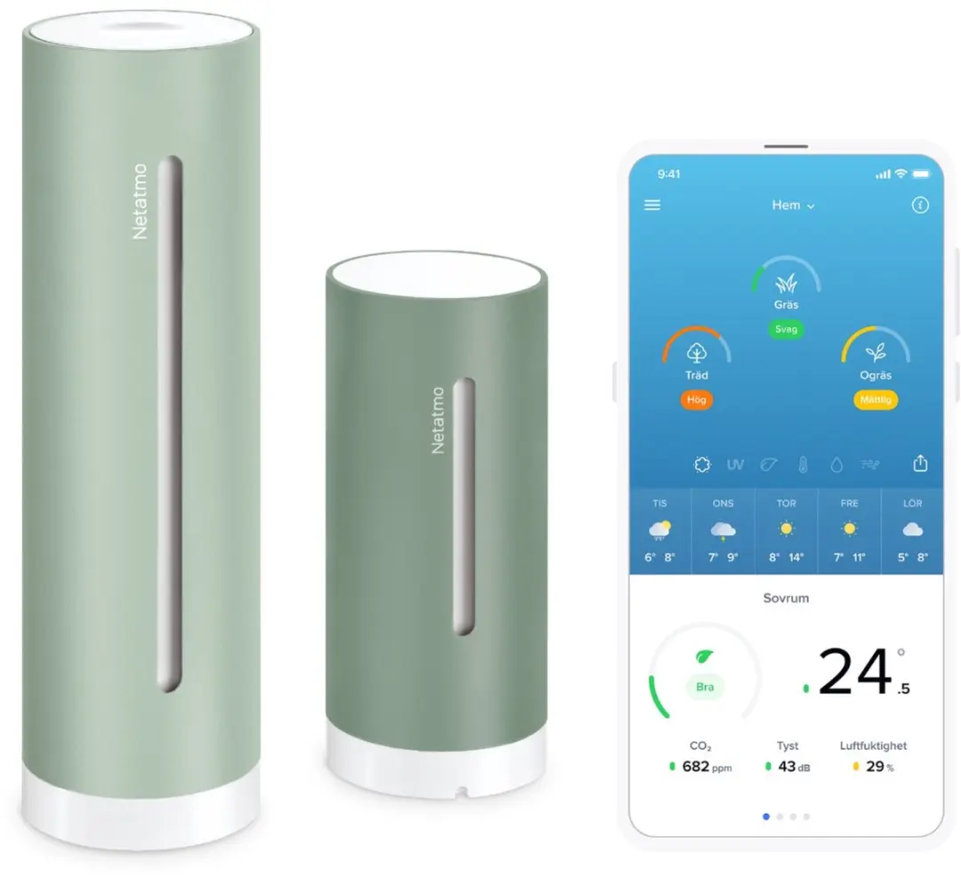Netatmo Slim Weerstation Indoor Pack 2.0 - CO2 Meter Mint