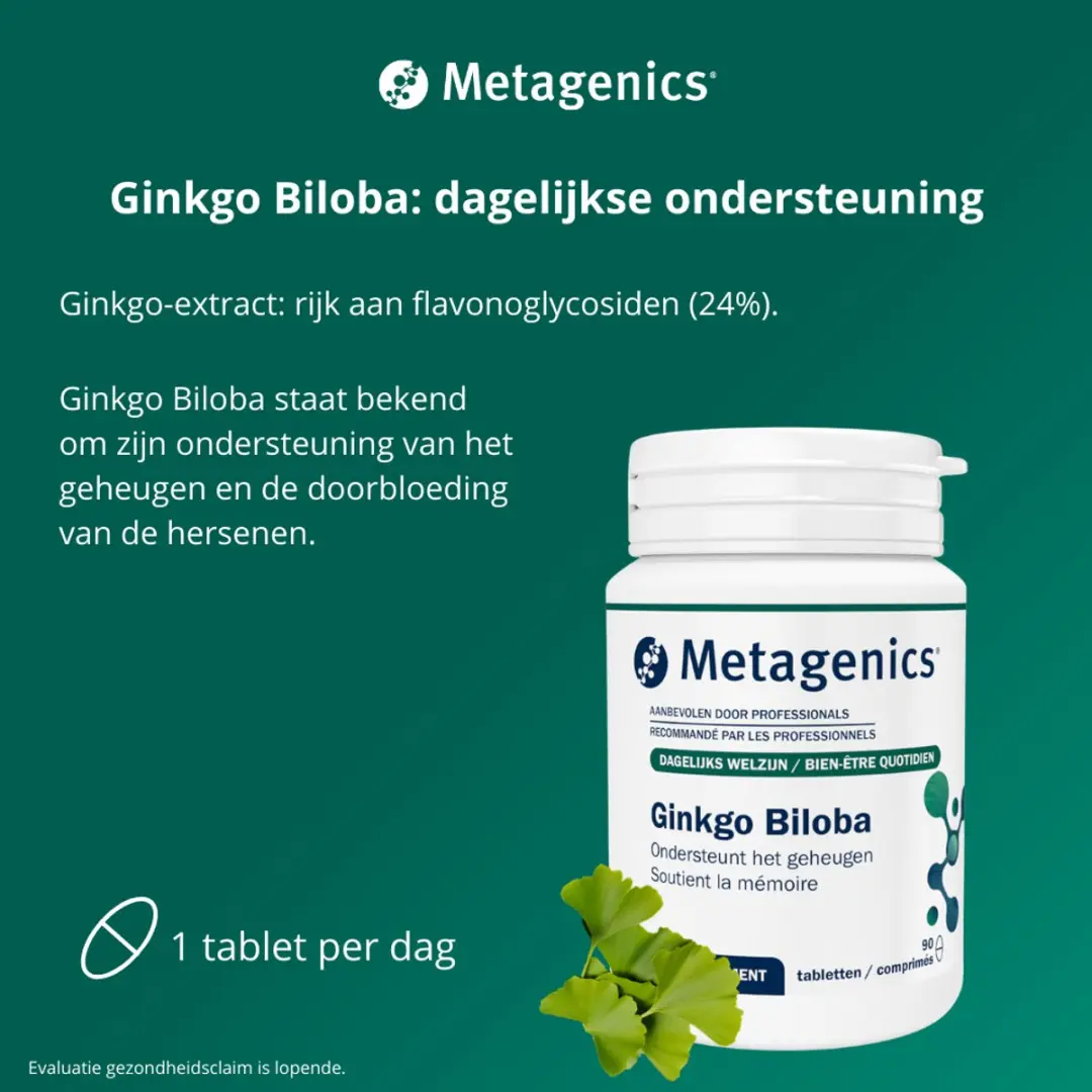Metagenics Ginkgo Biloba 90 Tabletten - 90mg