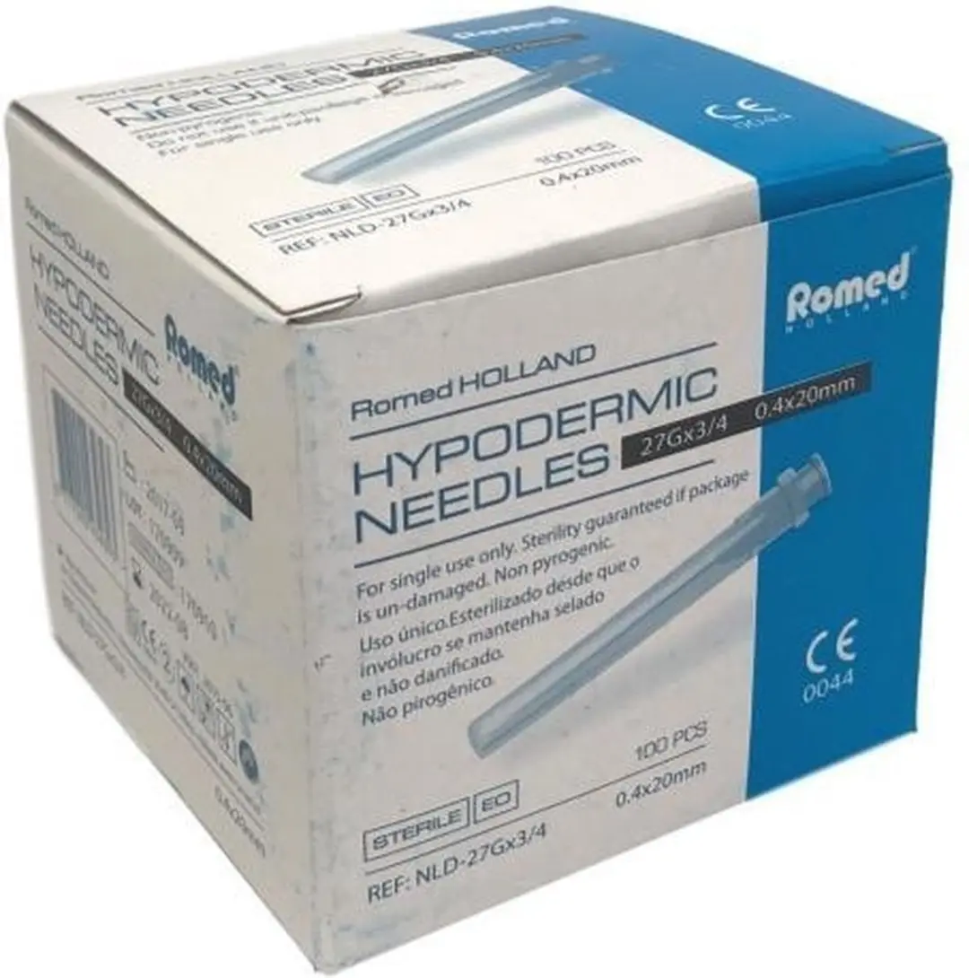 Romed Injectienaalden 27G x 0.75 - 100 Stuks