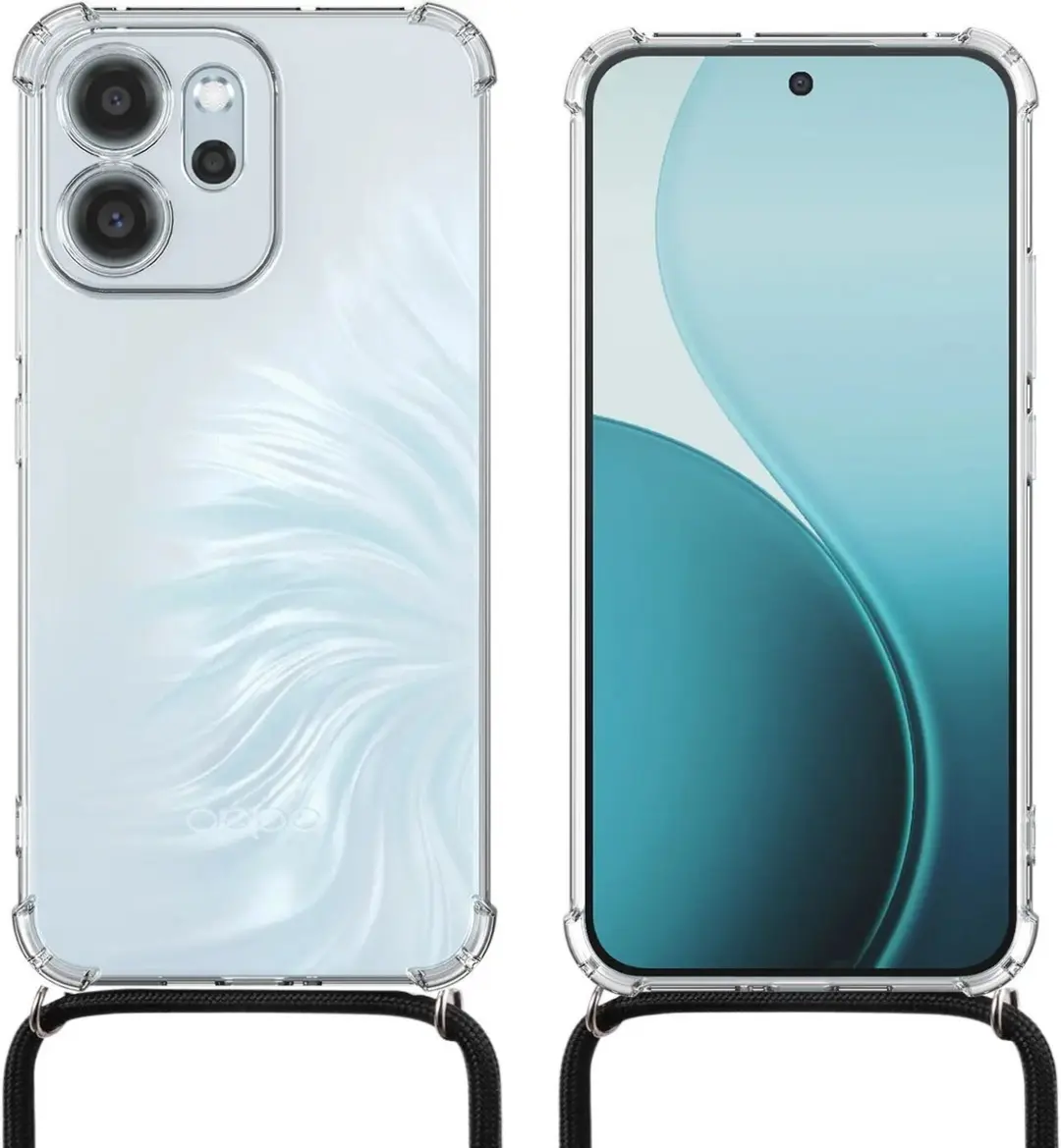 Selected Schokbestendig Hoesje Reno 14 F - Transparant - afbeelding 6 van 6