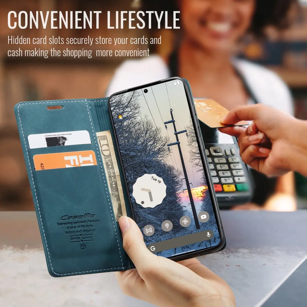 Caseme 013 Book Case Hoesje Google Pixel 11 Pro XL - Blauw