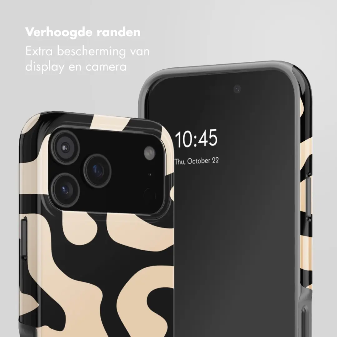 Selencia Hoesje iPhone 17 Pro Art Wave Black
