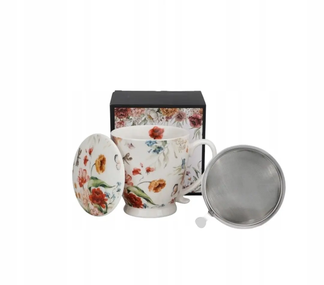 Duo Rebecca Porseleinen Theemok met Infuser 480ml