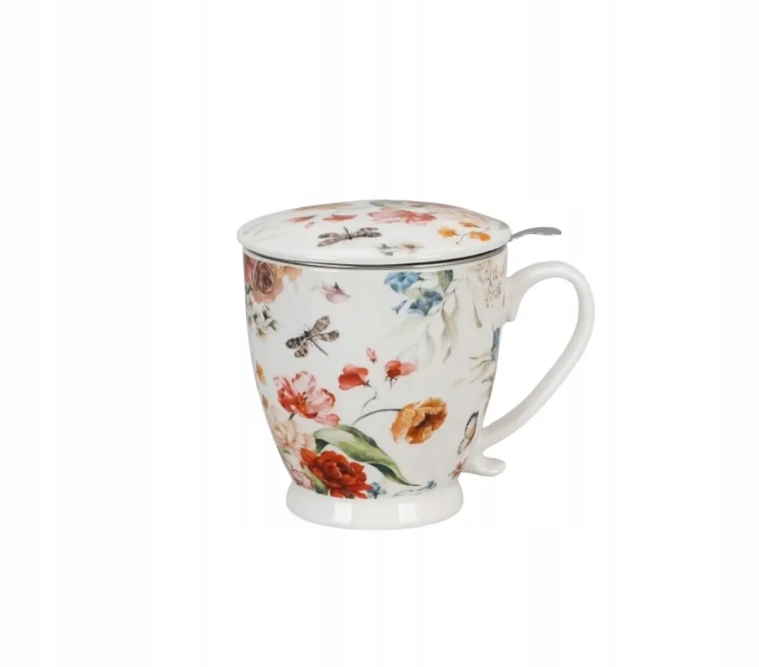 Duo Rebecca Porseleinen Theemok met Infuser 480ml - Wit
