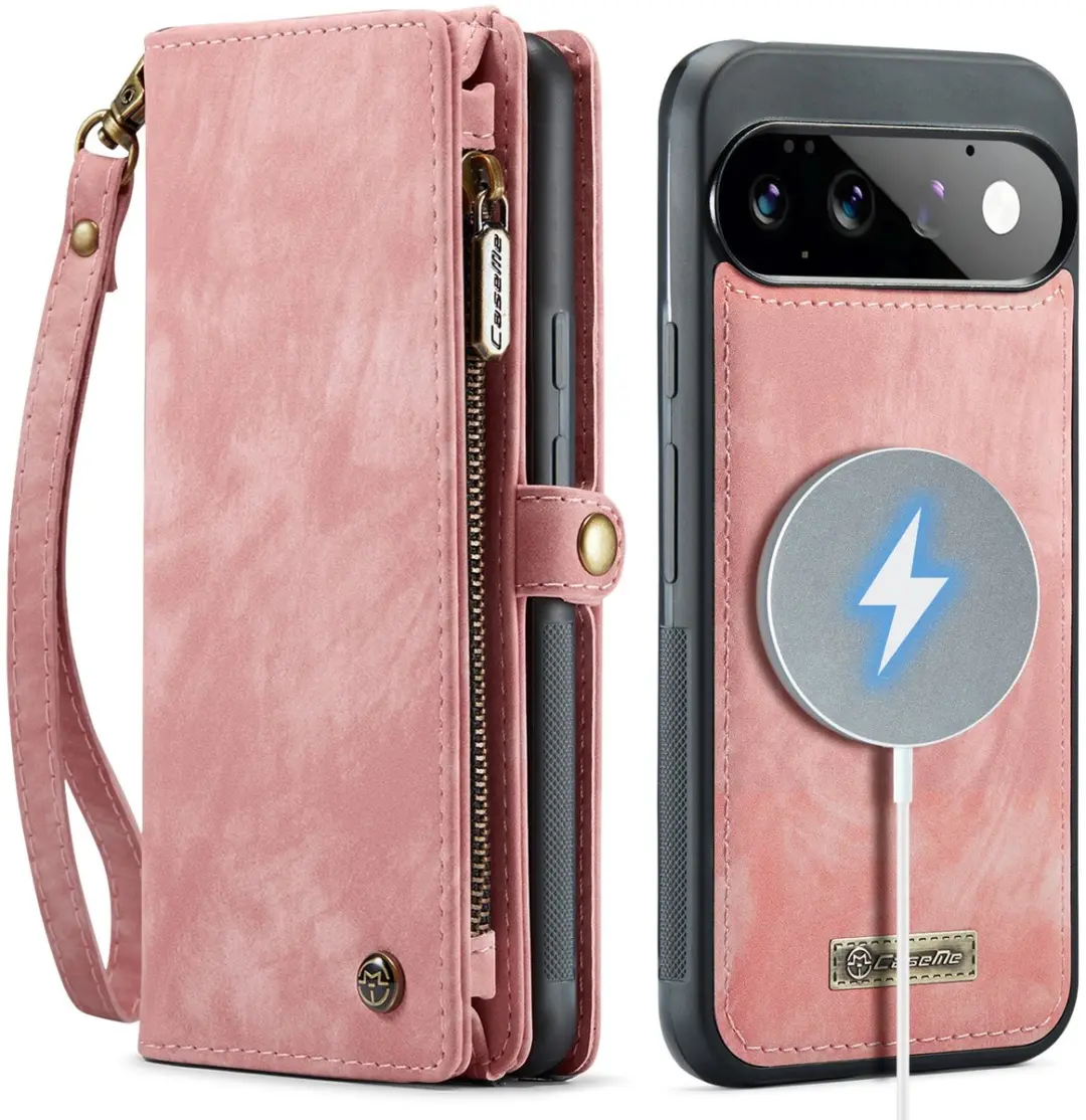 Caseme 008 Book Case & Back Cover Pixel 11/11 Pro - Roze - afbeelding 6 van 6