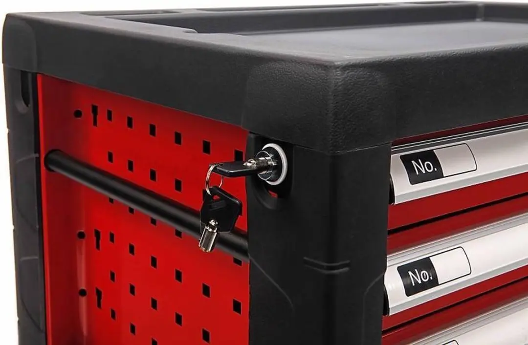 HBM Machines Gereedschapskist 4 Lades - Rood