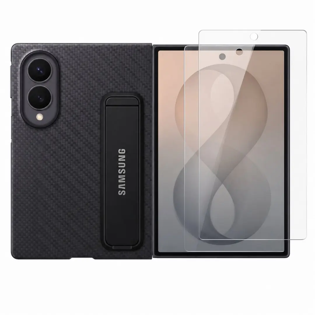 Samsung Galaxy Z Fold8 Carbon Standing Case EF-XF971SBEGWW - Zwart