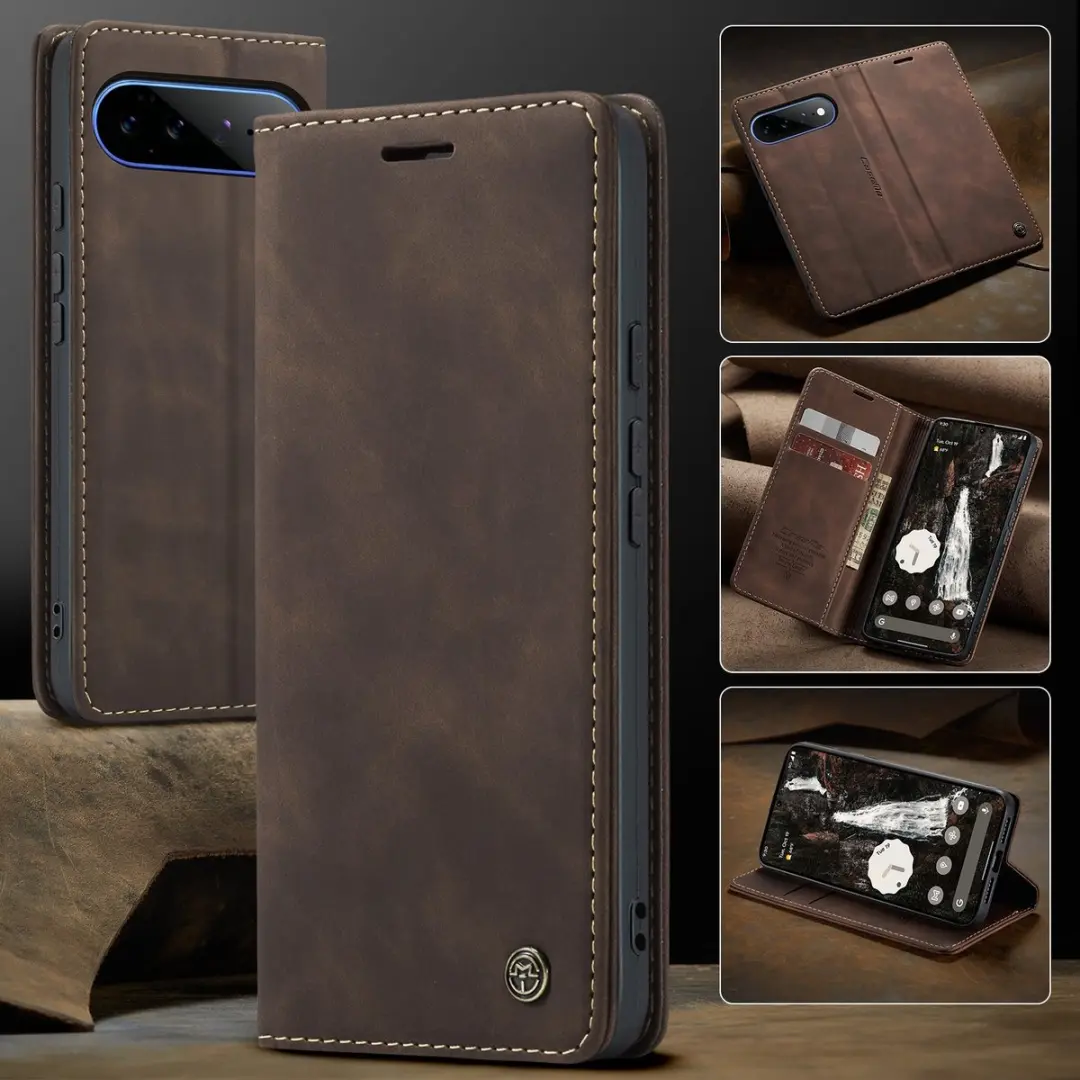 Caseme 013 Book Case Hoesje Google Pixel 11 Pro XL - Donkerbruin