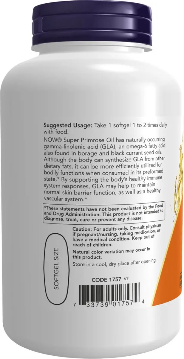 Now Foods Super Primrose 1300mg 120 Softgels