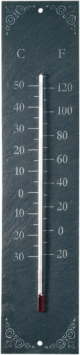Esschert Design Leisteen Buitenthermometer
