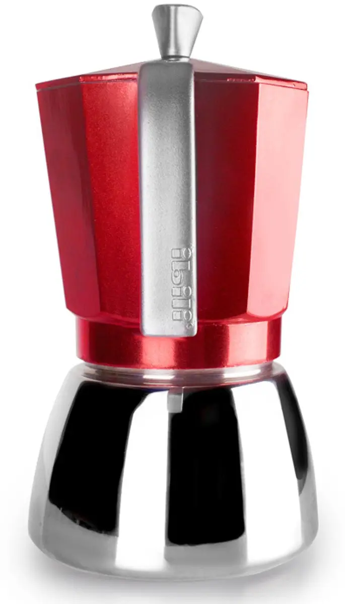 Ibili Elba 6 Koffiezetapparaat 627906 - Rood/Zilver