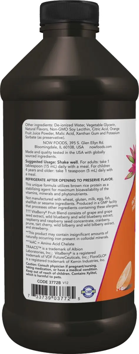 Now Foods Vloeibare Multivitaminen 473ml - Sinaasappel