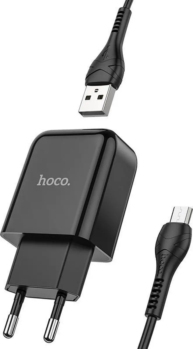 Hoco N2 Vigour Micro USB Oplader 10.5W - Zwart