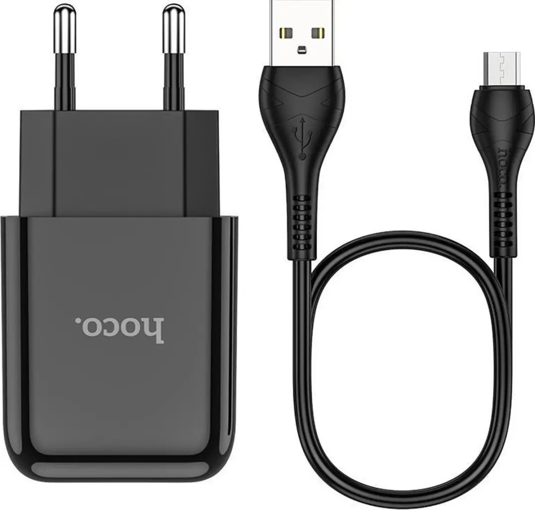 Hoco N2 Vigour Micro USB Oplader 10.5W - Zwart