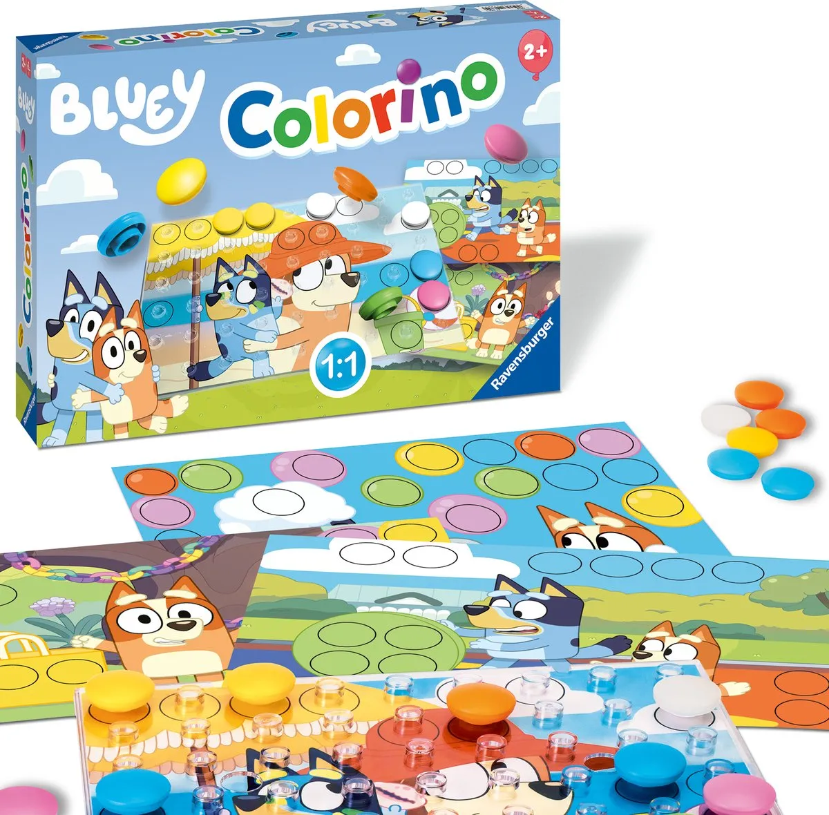 Ravensburger Bluey Colorino 22684 - Kinderspel - Multicolor