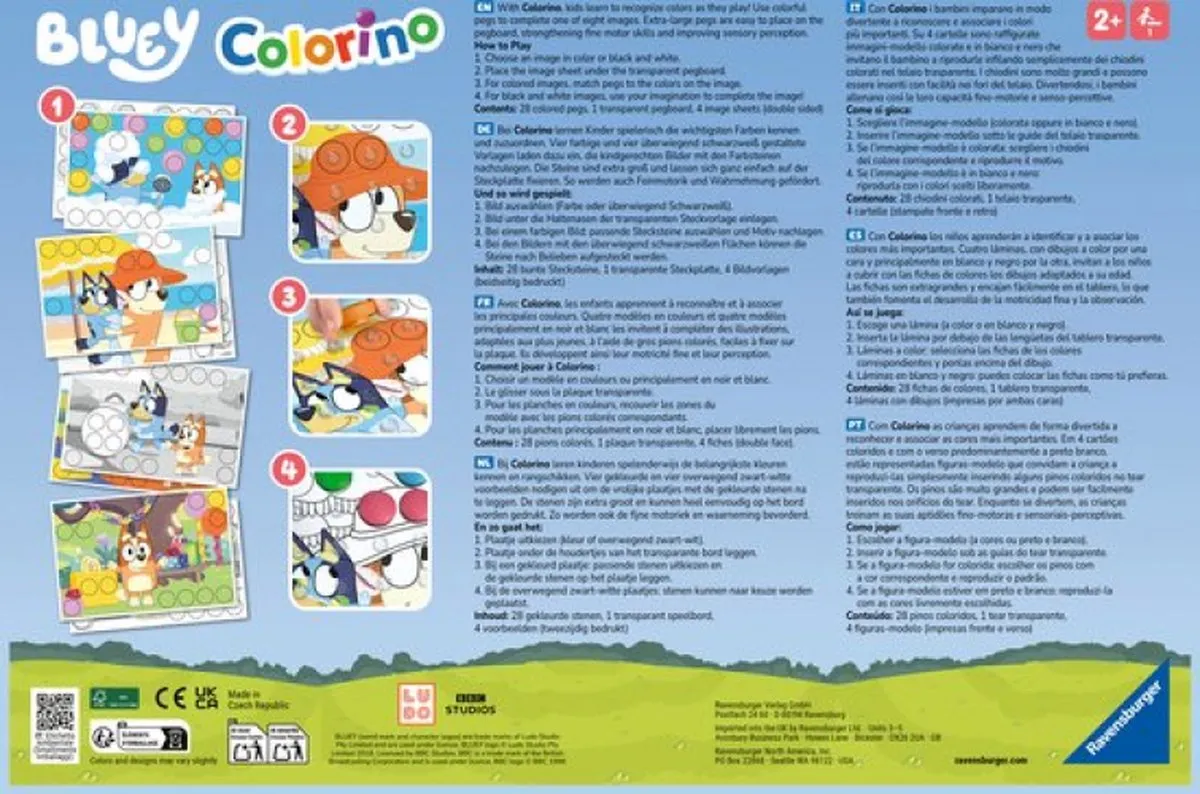 Ravensburger Bluey Colorino 22684 - Kinderspel - Multicolor