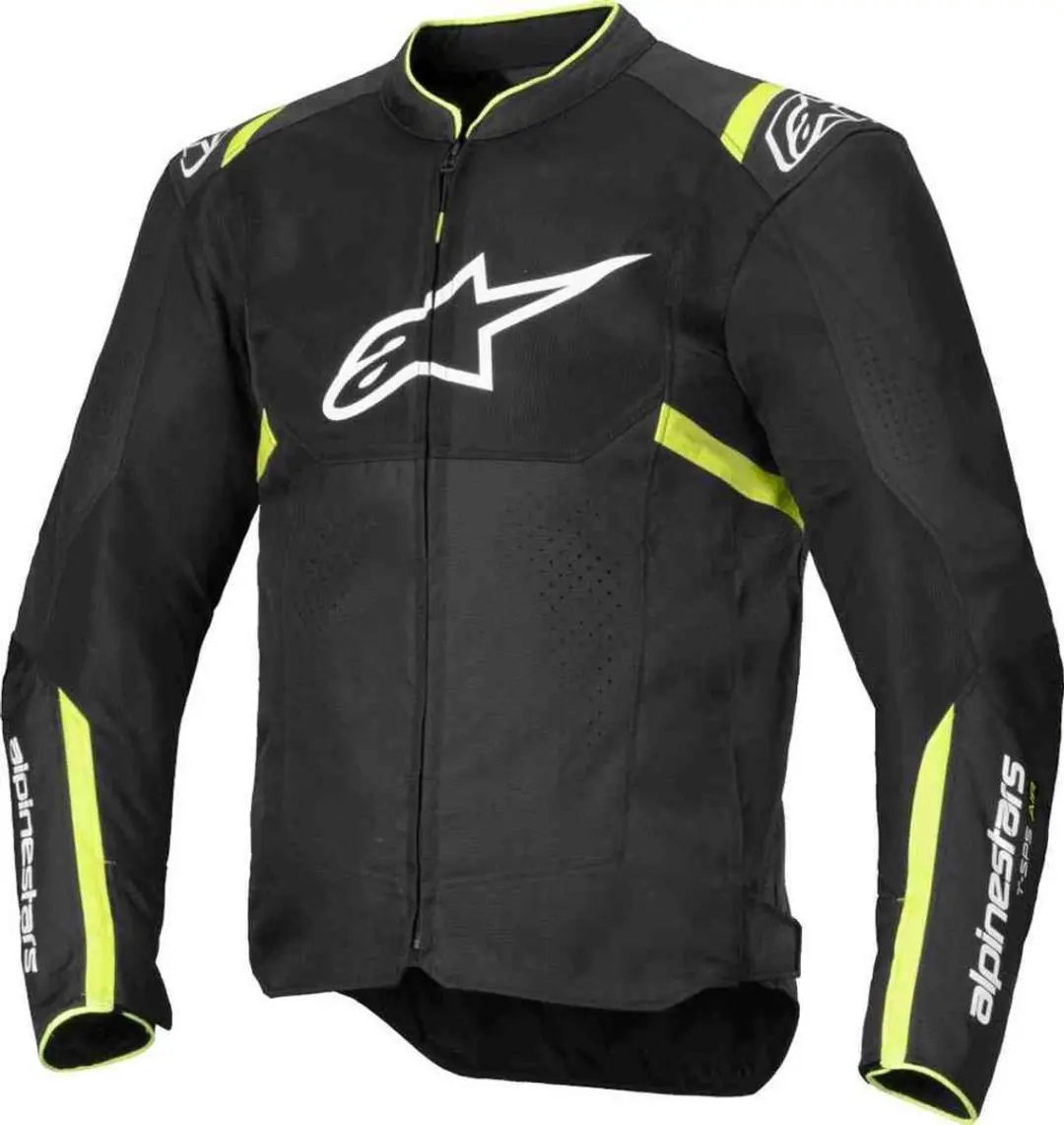 Alpinestars T-SPS Air V2 Motorjas - Zwart/Fluo Geel - 4XL