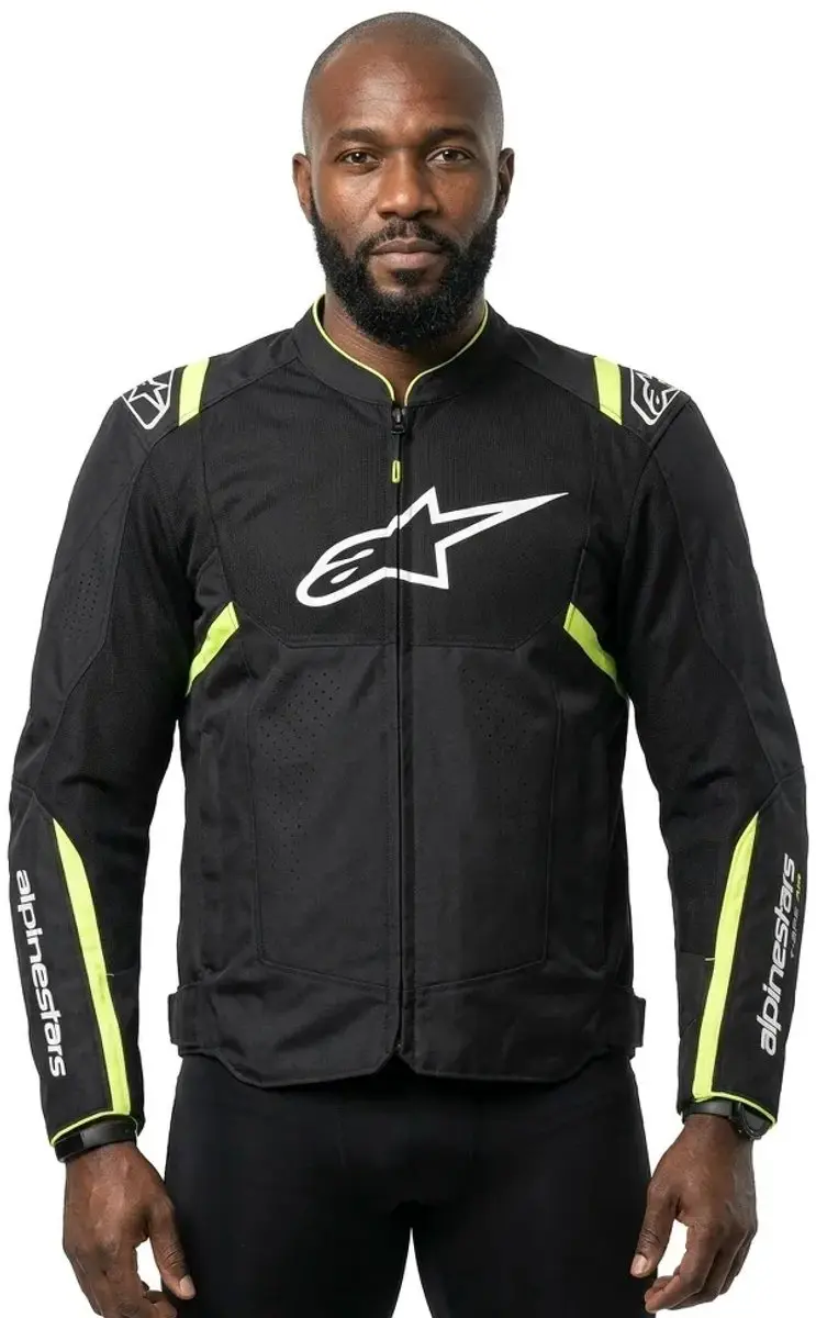 Alpinestars T-SPS Air V2 Motorjas - Zwart/Fluo Geel - 4XL