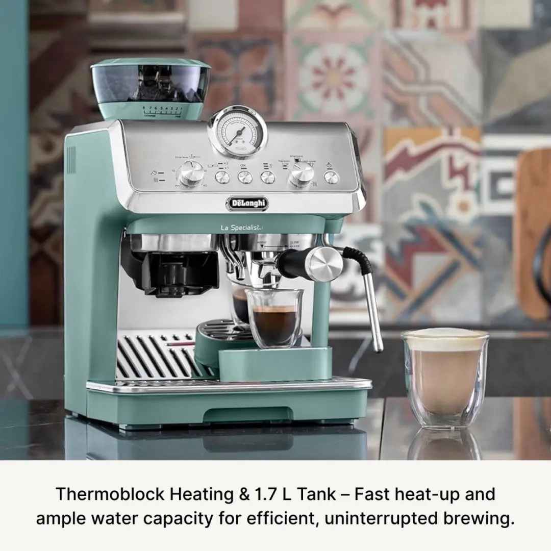 De'Longhi La Specialista Arte EC9155.GR Espressomachine - Groen - afbeelding 4 van 6