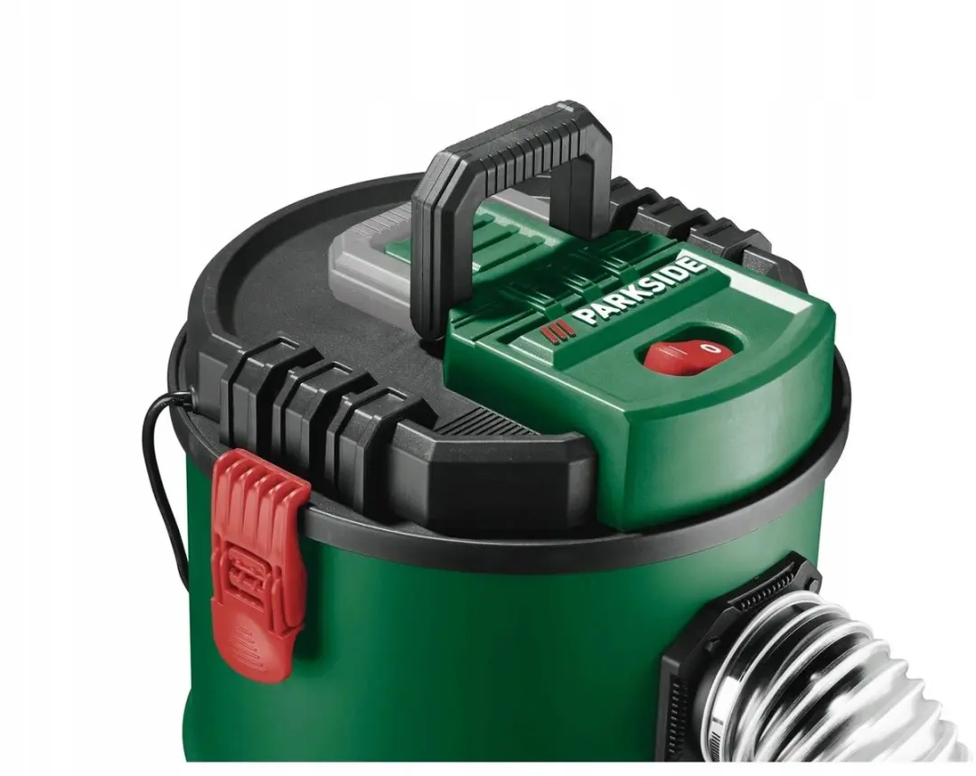 Parksides Afzuiginstallatie 1200W - 54L - Groen/Zwart - afbeelding 6 van 6