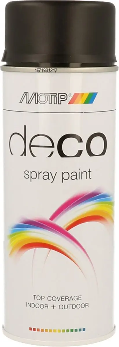Motip Deco Alkyd Matte Lak RAL 9005 Diep Zwart 400ml