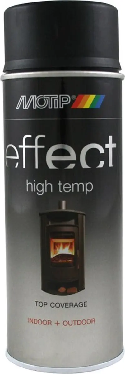 Motip Effect High Temp Spray - 400ml - Zwart