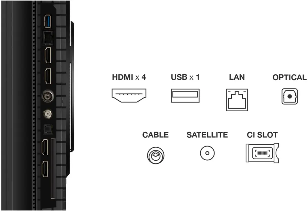 TCL 75P8K 75 inch QLED Smart TV - 4K - Metallic