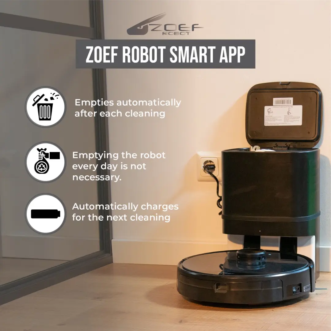 Zoef Robot Willem Robotstofzuiger 6000Pa - Zwart