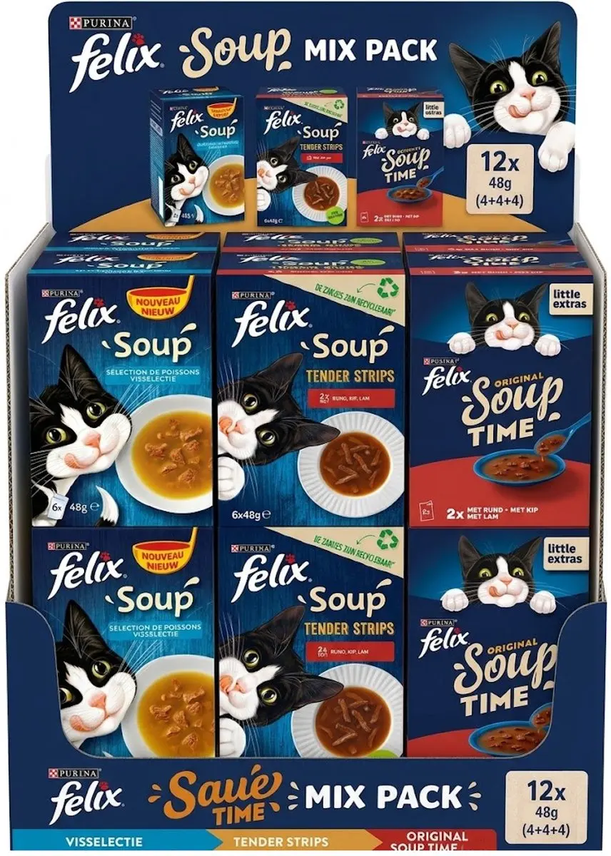 Felix Soup Time Original Tender Strips Mixverpakking